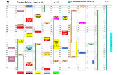 Calendrier du club