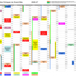 Calendrier du club